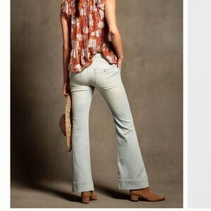 Anthropologie Light Blue Flare Jeans